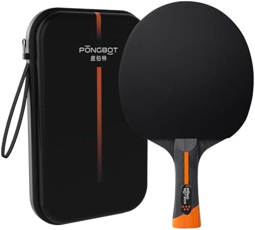 Five-Star Tischtennisschläger für ernsthafte Spieler
| PONGBOT Carbonfaser Tischtennisracket zum HARDSHELL-Koffer
| 7-L