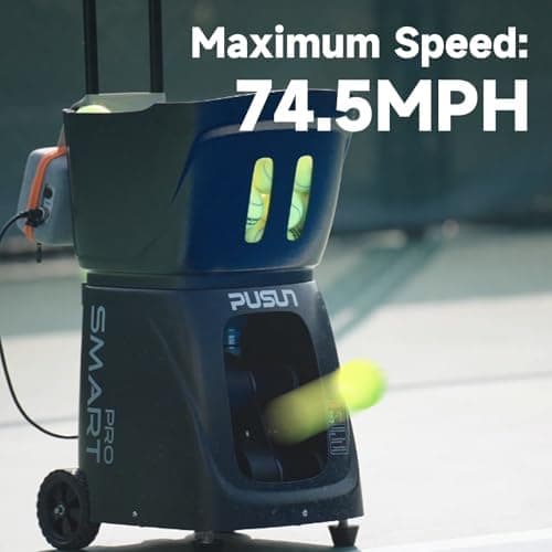Tennis Ball Machine Padel AI Drill 115+Ball Kapazität Dreifach-Steuerung Proportable