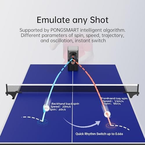 PONGBOT Tischtennis-Roboter + Powerbank + 264 vorgespeicherte Trainingsbohrer  
PONGBOT Tischtennis-Roboter + Fernbedien
