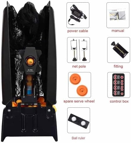 Automatische Tischtennis Ballmaschine für Profis mit 9 Spineinstellungen und Recycling-Netzen
| Pro Tischtennis Trainin