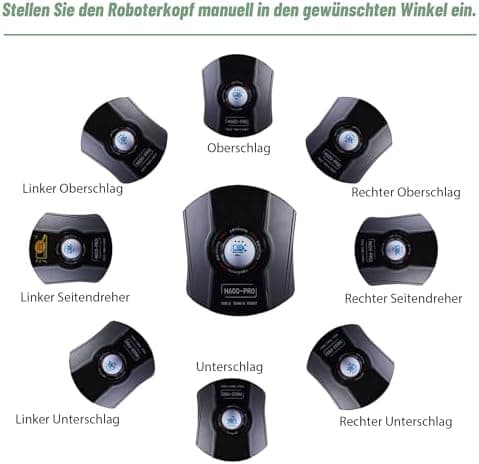 Tischtennis Roboter mit Fernbedienung für Profis und Amateure - 200-Ball-Aufnahmefähig, perfektes Trainingsgeräts für a