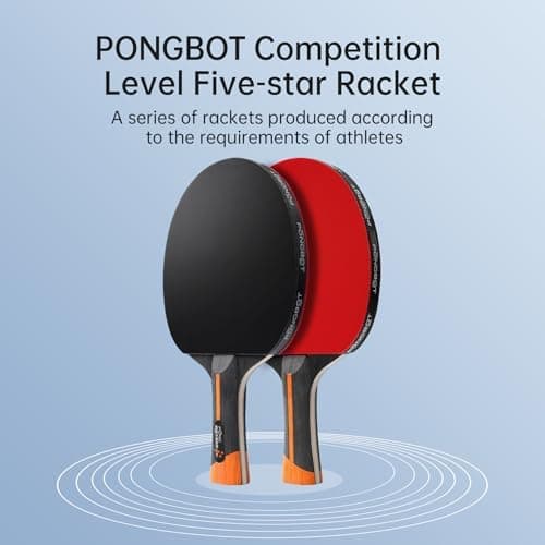 Five-Star Tischtennisschläger für ernsthafte Spieler
| PONGBOT Carbonfaser Tischtennisracket zum HARDSHELL-Koffer
| 7-L