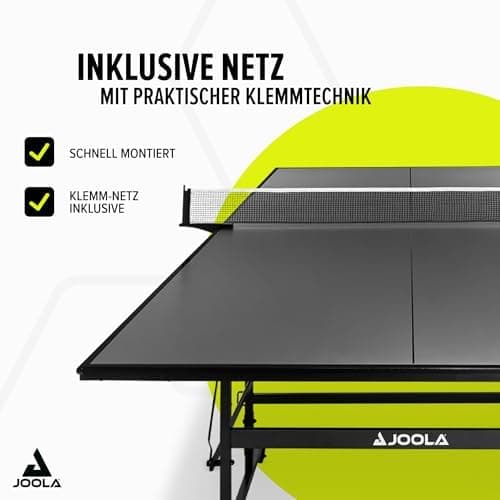 JOOLA Klappbare Tischtennisplatte Inside 13 - Schneller Aufbau inklusive Netz, ideal für Familie, 274 x 152,5 x 76 cm -