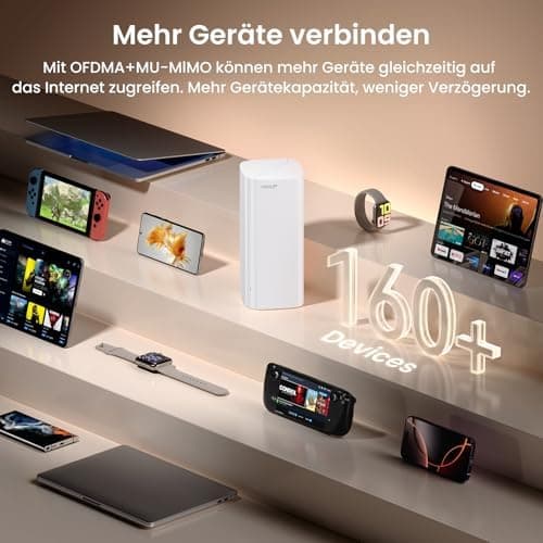 Tenda ME6 Pro Wi-Fi 7 Mesh System - Breite Abdeckung und Nahtloses Roaming, 3er Pack