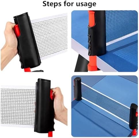 Schwarz Helweet Table Tennis Netz, Tragbares Tischtennisnetz, Mobiles Table Tennis Netzzeug