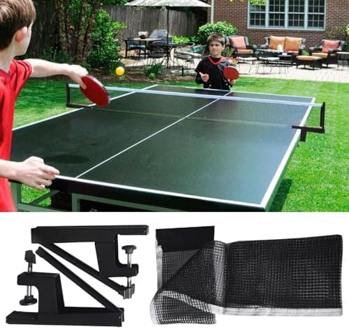 Flamp On Net - Professioneller Tischtischtennisnetz, Einstellbare Post Und tragbar | Spaltpolsterung Für Wettkämpfe Und