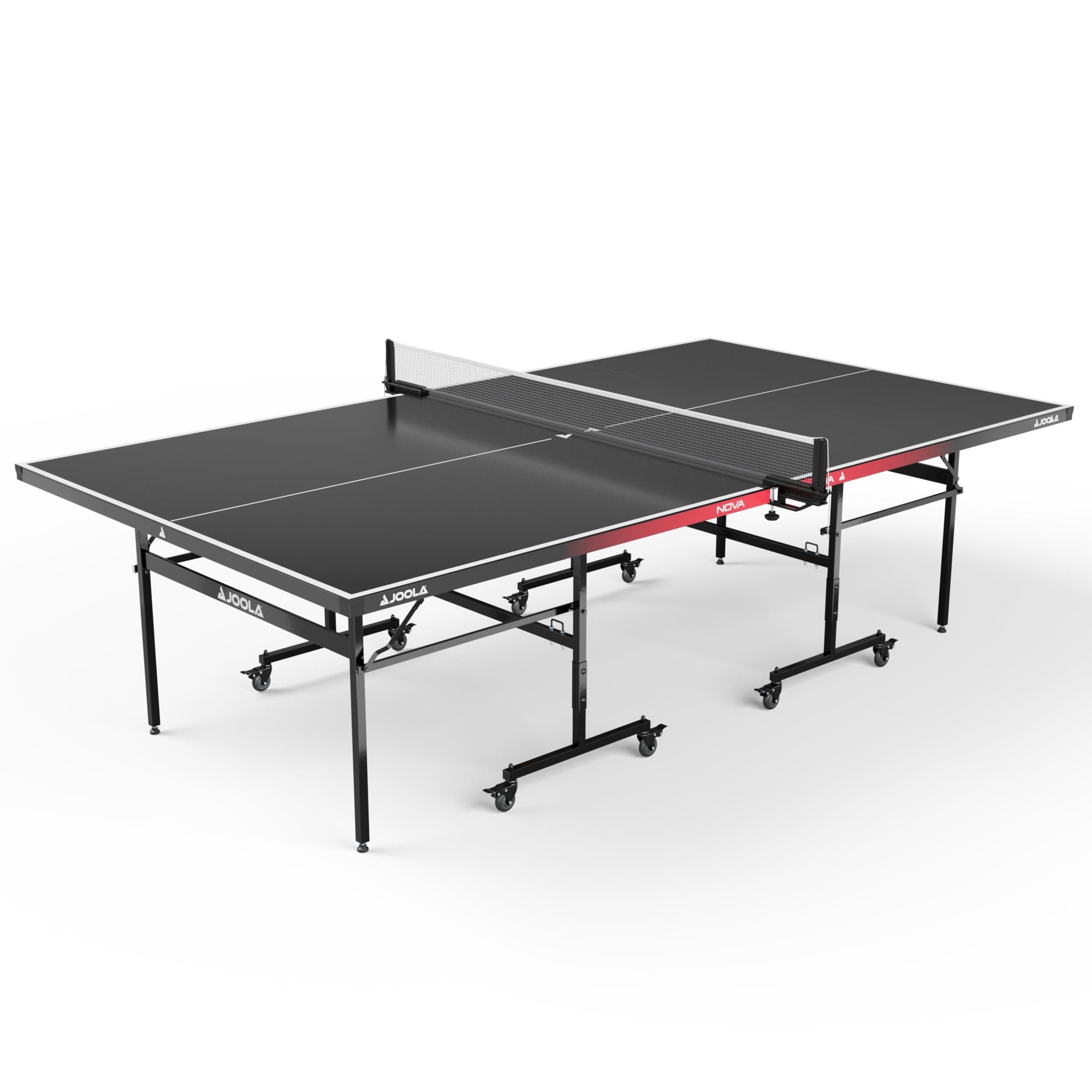 JOOLA Wetterfeste Outdoor Tischtennisplatte NOVA - klappbar und höhenverstellbar für Alle mit Netz
