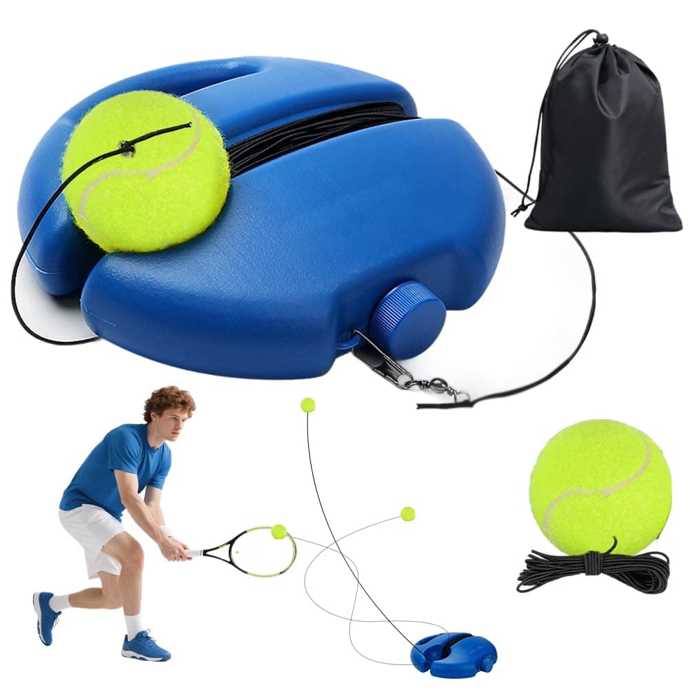 Tennis-Trainer Set - Trainer Baseboard mit 2 Tennisbällen für Kinder & Erwachsene
| Tennistrainer Set mit String - Prax