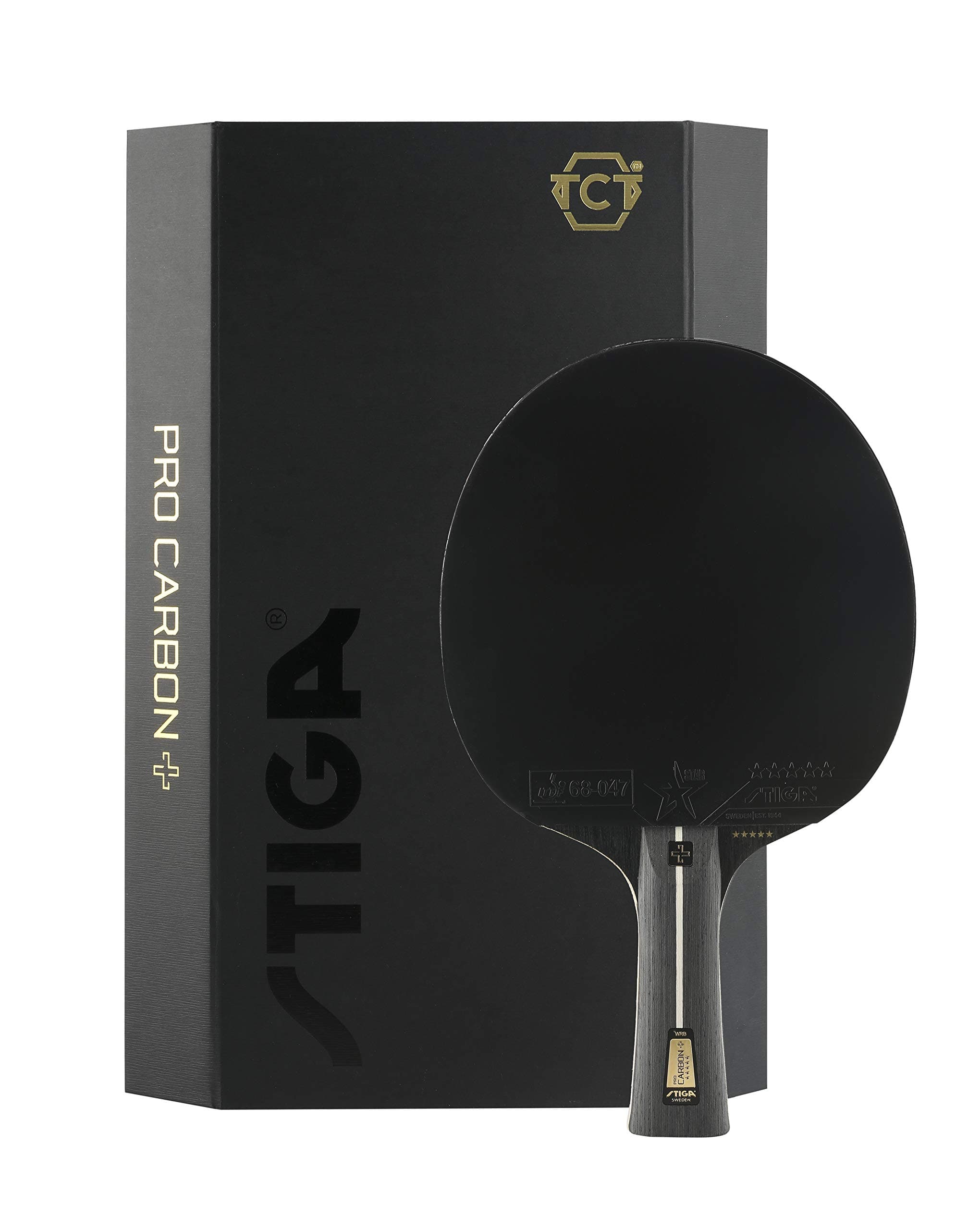 STIGA Pro Carbon Tischtennisschläger - ITTF zugelassen - Verbesserte Geschwindigkeit, Kontrolle und Komfort - Touch Carb